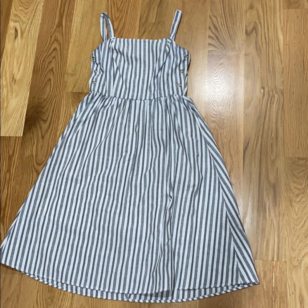 Mello Day striped midi dress